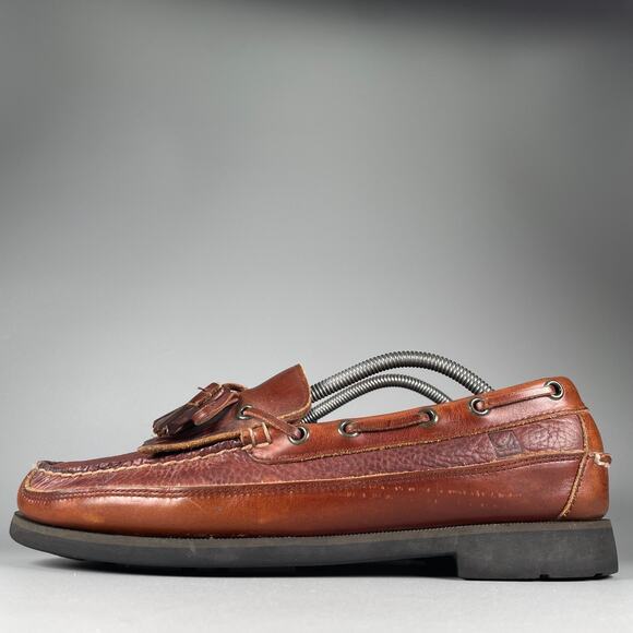 G.H. Bass Henry Men\'s 10.5 W Brown Leather Casual Slip On Tassel Kiltie Loafers main image 8